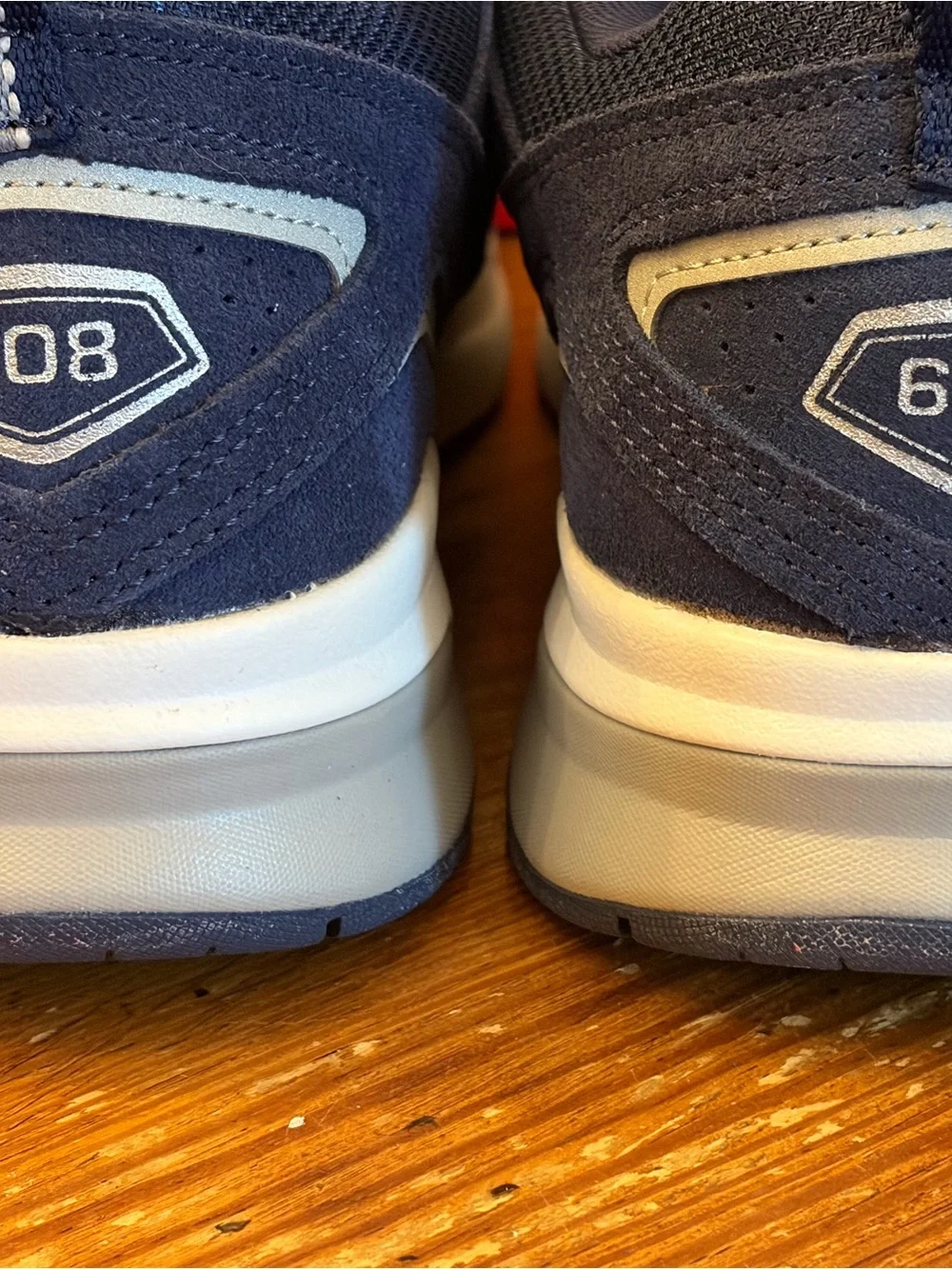 New Balance Men's Navy Suede Walking Sneakers